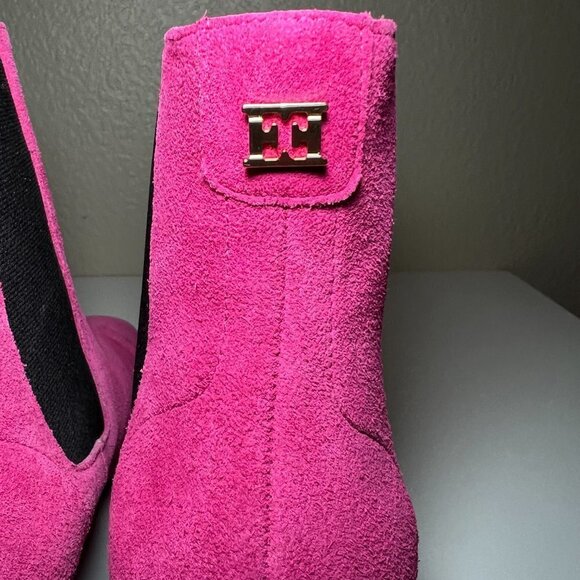 NIB Escada Women's Ankle Booties Pink Size 8.5 - Picture 4 of 8